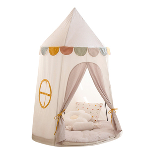 儿童帐篷室内纯棉小房子玩具屋家用分床神器男孩女孩蒙古包游戏屋
