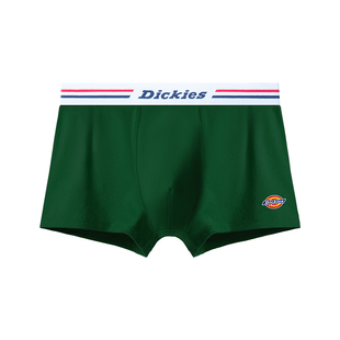 Dickies男士内裤薄款纯棉无痕中腰大码弹力10A级抗菌四角裤5条装