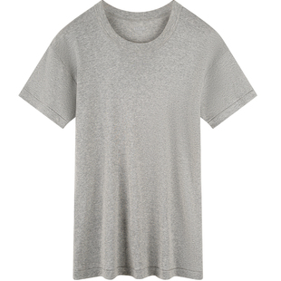 2件宜而爽男短袖t恤老头衫棉质罗纹汗衫文化衫圆领青年打底衫背心