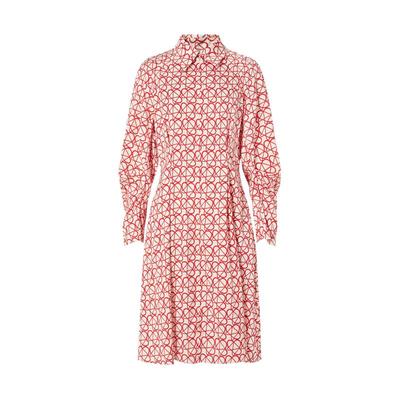 IMM尹默女装春季真丝桑波缎风筝花型层次感连衣裙