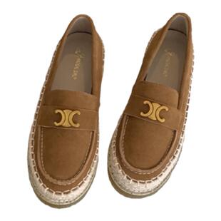 时髦爆款真皮渔夫鞋女2026年新款豆豆鞋厚底单鞋一脚蹬懒人乐福鞋