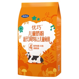 特惠价】完达山奶粉优巧贝能4段400g优巧儿童奶粉四段袋装批发价