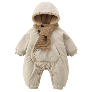 英国NEXT SKK婴儿连体衣冬季保暖外出服男女宝宝加厚羽绒棉服抱衣