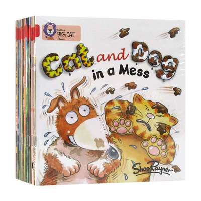 英文原版 BigCat Phonics Red A 柯林斯大猫自然拼读红色套装14册A 英文版 进口英语原版书籍儿童全英语书