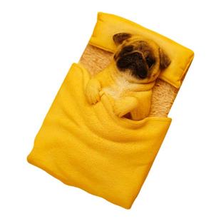 JXK small单身巴哥 盖被子的八哥犬可爱潮玩萌宠物狗犬摆件冰箱贴