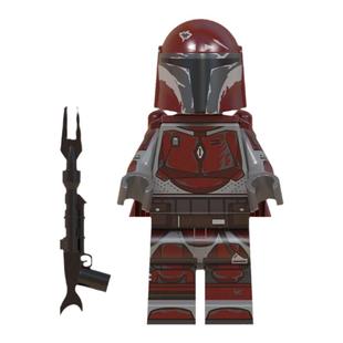 中国积木星球大战系列重装曼达洛人赏金猎人尤达拼插积木人仔儿童