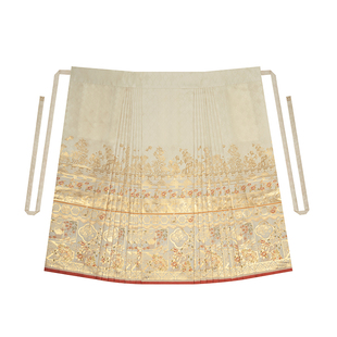 织造司[梅窗百草]原创汉服绣花对襟外套明制妆花织金马面裙秋冬款