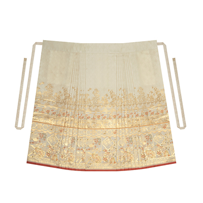 织造司[梅窗百草]原创汉服绣花对襟外套明制妆花织金马面裙秋冬款