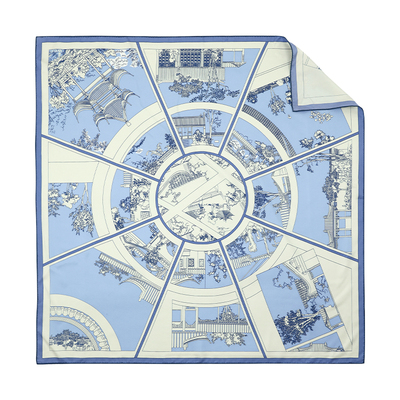 妩WOO四季用真丝印花方巾新品