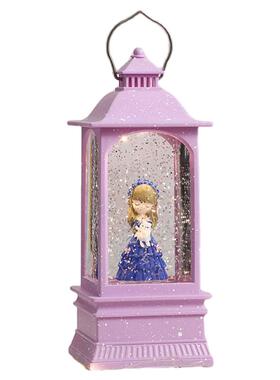 儿童节飘雪音乐盒少女女孩水晶球