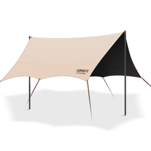 黑胶天幕帐篷户外桌椅露营六件套免搭建野营防晒速开防风大遮阳棚