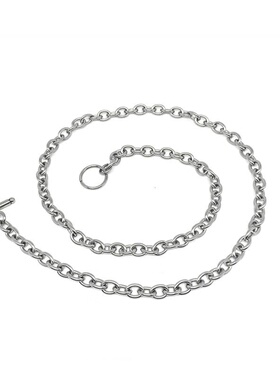 blacktoo一字扣钛钢港风项链