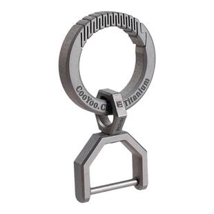 酷友CooYoo KC9/KC10钛合金EDC钥匙圈随身可挂载钥匙环钥匙扣配件