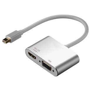 mac苹果笔记本mini雷电DP投影仪VGA视频转换器Air13.3英寸macbook投屏器Pro13迷你HDMI电视转接头线电脑配件