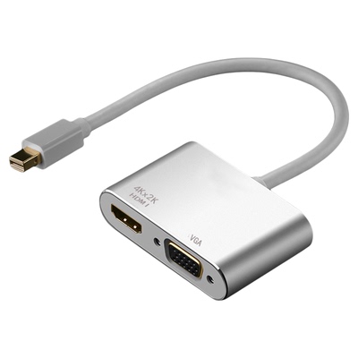 mac苹果笔记本mini雷电DP投影仪VGA视频转换器Air13.3英寸macbook投屏器Pro13迷你HDMI电视转接头线电脑配件