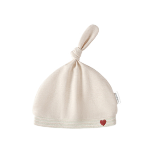 babylove新生儿胎帽纯棉春秋季初生婴儿护囟门帽彩棉满月宝宝帽子