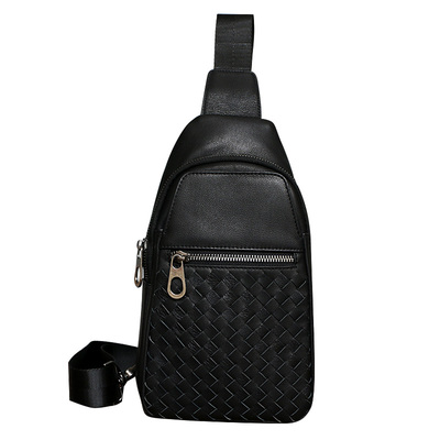 胸包男真皮头层牛皮休闲时尚斜挎包单肩包高级感爆款男包挎包新款