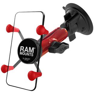 美国RAM 越野级车载手机架 吸盘汽车手机支架 拍摄导航支架专用