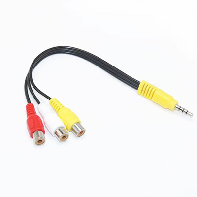 3.5mm一分三莲花rca转接线