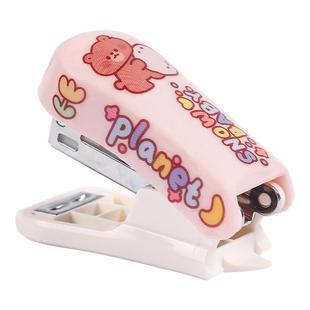 订书机迷你小号学生用订书器钉书机小型家用钉书器订书钉装订机便携式儿童专用丁定书机取起钉器办公学习用品