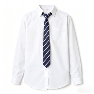 dk日系制服基础款白色衬衫男学生秋季学院风内搭西服衬衣服