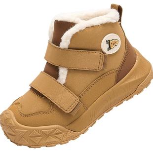 巴拉巴拉童鞋儿童学步鞋高帮雪地靴男宝加绒加厚运动靴2025秋冬鞋