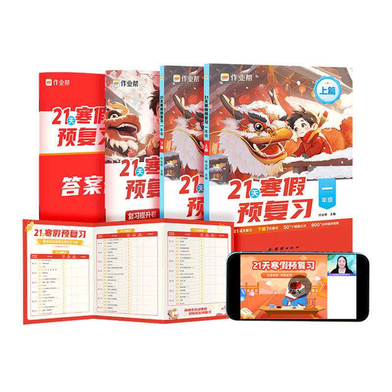 2024新版小学21天寒假预复习