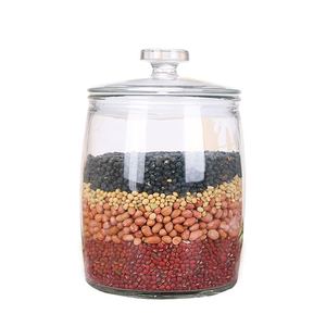 包邮超大口加厚玻璃茶叶罐干果杂粮中药材食品罐米缸玻璃密封瓶
