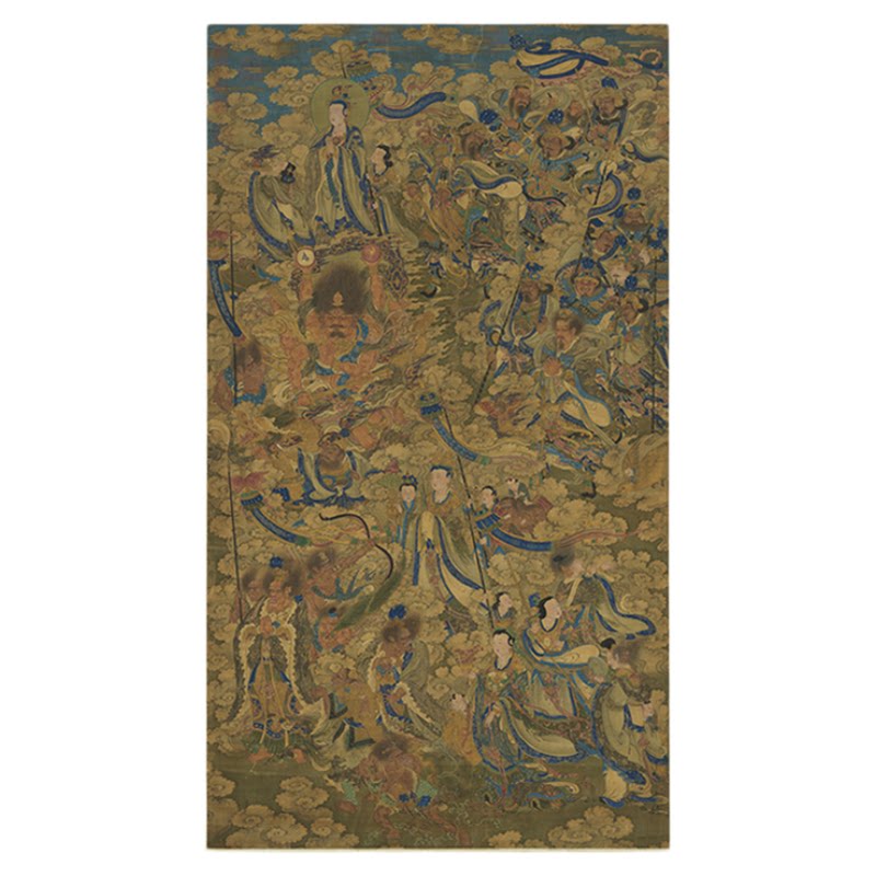 宋天龙八部图装裱挂轴佛画