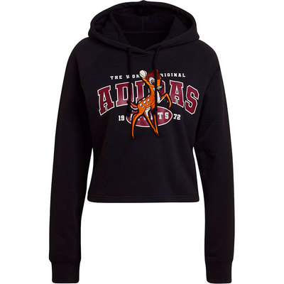 Adidas/阿迪达斯正品三叶草小鹿斑比联名女子连帽卫衣HE6875