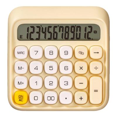 得力12位电脑按键高颜值计算器