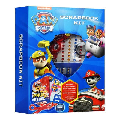 【自营】汪汪队立大功 Paw Patrol Scrapbook Kit 英文原版儿童益智 DIY手工套装 5-8 岁专注力训练 宝石贴纸剪贴簿玩具