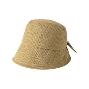 盈妹复古feel丨经典华夫格渔夫帽UPF50+女夏防紫外线遮阳防晒帽子