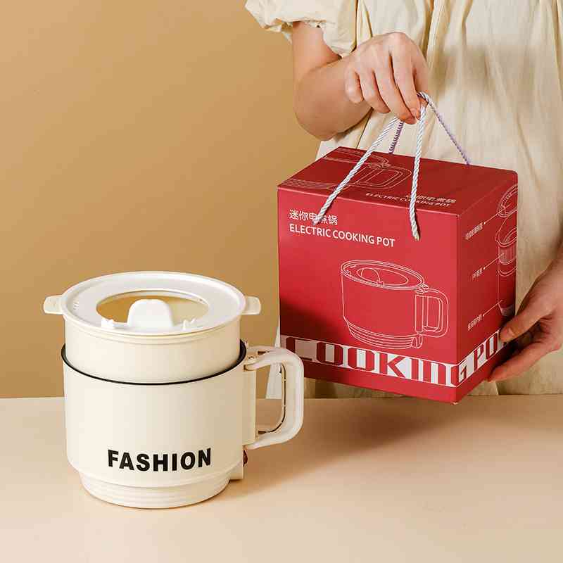 电煮锅家用便携式旅行多功能小电锅宿舍学生电热锅泡面锅一人火锅