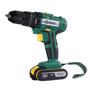 世达充电钻家用多功能手冲击钻手枪钻电转电动工具锂电手钻05808A