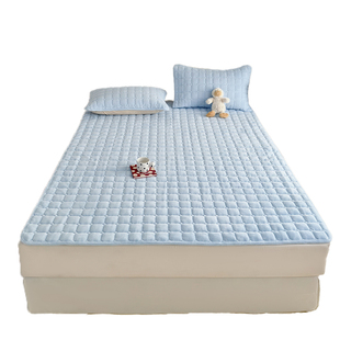 牛奶绒床盖冬季加厚2025新款加绒a类母婴级宿舍单人夹棉防滑床单