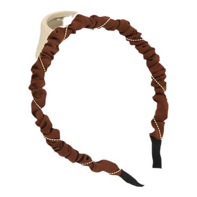 卡瑞芙细边褶皱百搭网头箍发饰