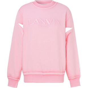 【反季】Lanvin 女秋冬刺绣棉质芭比粉卫衣