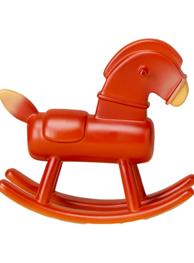 逅里「皇家护守」黄铜摇摇马小摆件治愈桌面工位搭子玄关镇宅装饰