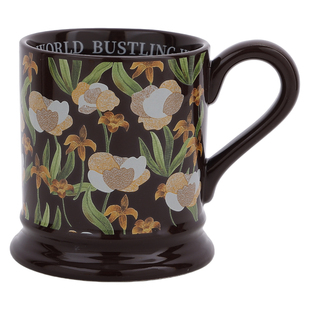 FULLI设计师陶瓷咖啡杯情侣水杯家用杯子女生高颜值鸢尾花马克杯