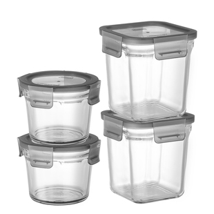 Glasslock盖朗韩国钢化玻璃保鲜盒零食储物密封罐厨房冰箱收纳盒