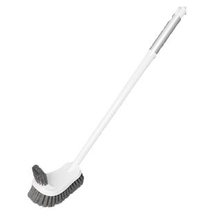 马桶刷家用卫生间蹲便器加长硬毛厕所专用刷子厕刷双头蹲坑清洁刷