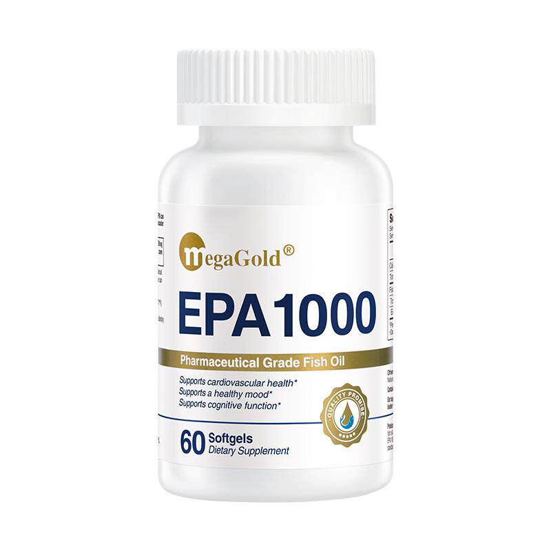 周期套装-MegaGold美嘉高高纯EPA1000深海鱼油Omega3胶囊进口