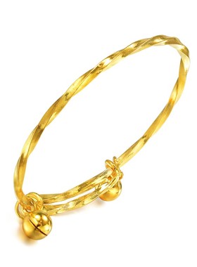 活动响铃手镯宝宝计价周生生黄金