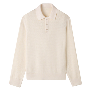 【亲肤羊毛 锁温御寒】CULTUM休闲IVY风POLO领针织衫男内搭毛衣