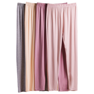 超薄款莫代尔秋裤女士高腰加裆款线裤保暖裤衬裤单件宽松修身内穿