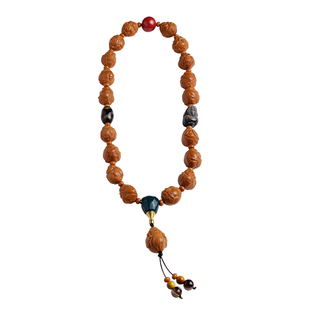 十八籽橄榄核手串原籽高油雕刻财弥佛念珠配饰天珠男女士文玩手持