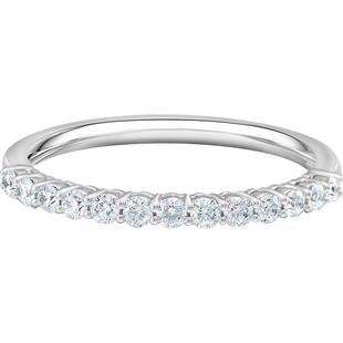 【培育】Vrai/芮爱 唯爱玉女圆钻排钻戒指 情侣女戒男戒钻石对戒