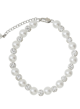 满天星珍珠镶钻手链2025新款爆款女澳白轻奢小众延长链高级感手饰