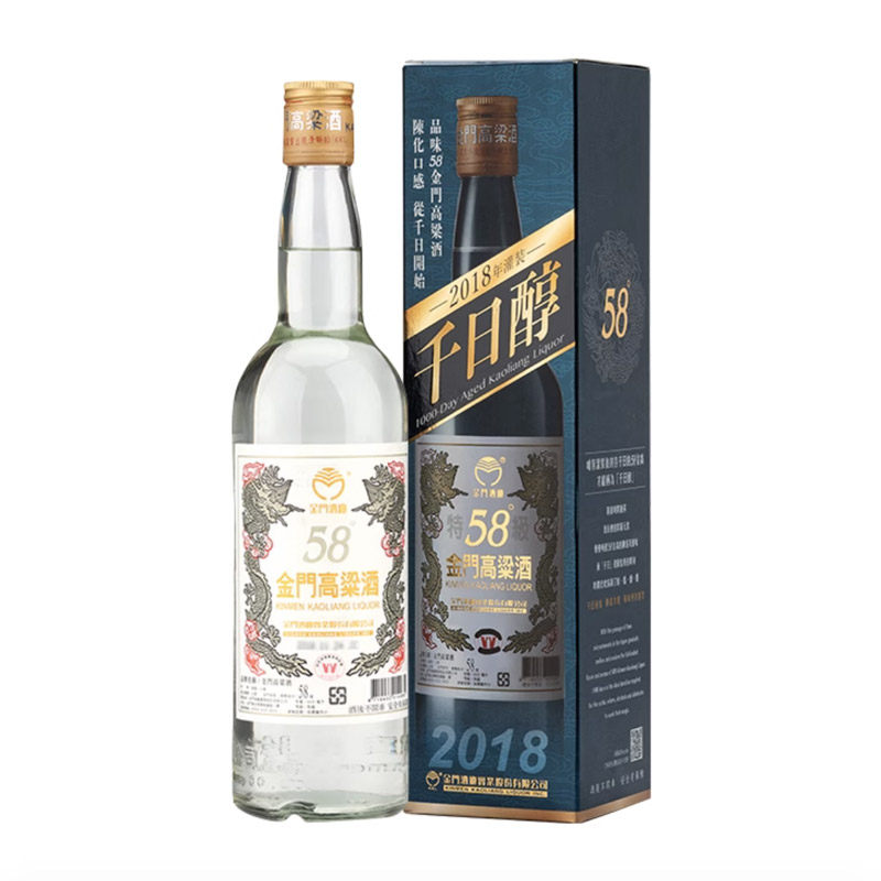 推荐台湾58度2018年份金门白酒/调香白酒